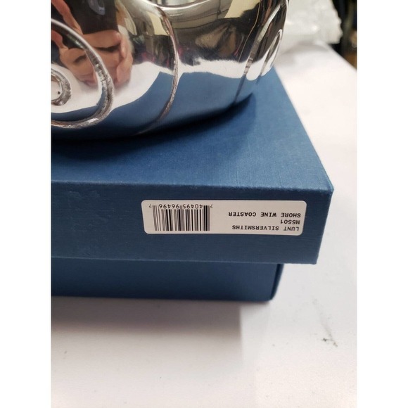 Coastal Collection Sterling Bowl Silver Stainless Steel Rose Pattern Serveware - Picture 2 of 14